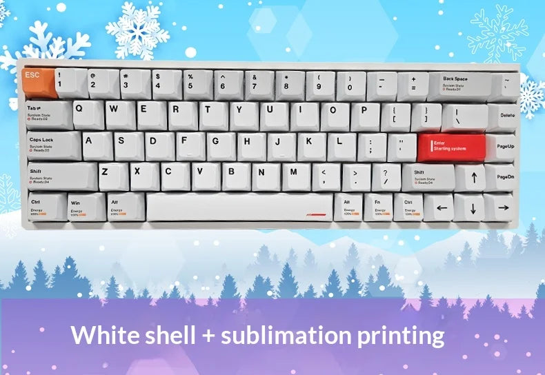 Everglide AE68 Pro Gaming Keyboard 8000Hz Polling Rate High Performance 0.001mm Rapid Trigger ADC Direct Link Dual RGB Lamp