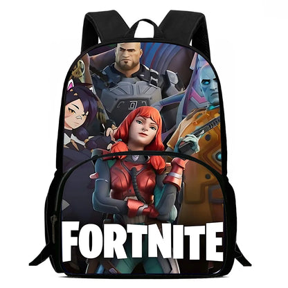 Klassinen Fortnite-lasten reppu pojille ja tytöille, oppilaan syntymäpäivälahja, lapsen koululaukku, suuri kapasiteetti, retkeilyyn sopiva kestävä reppu