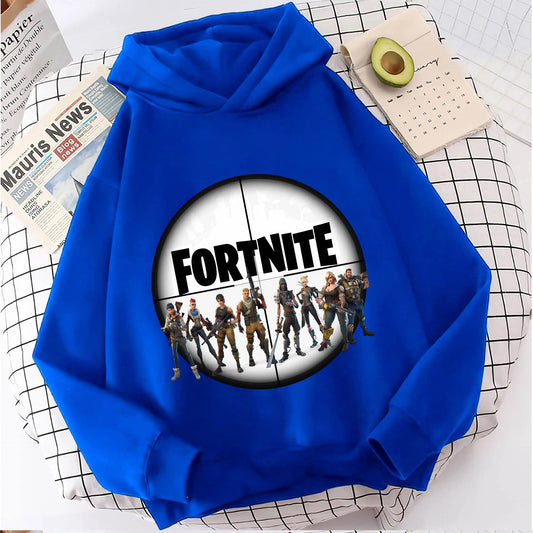 Fortnite Game Printed Children's Hoodies Cartoon Comfortable Suit Loose Long Sleeve Tops Autumn Winter Clothes