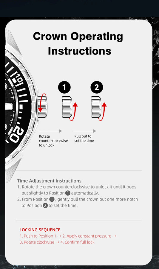 NORTH EDGE Nouvelle montre de plongée TRITON à énergie solaire - Montres de luxe à quartz pour homme - Boîtier en acier inoxydable 316L - Étanche jusqu'à 300 m