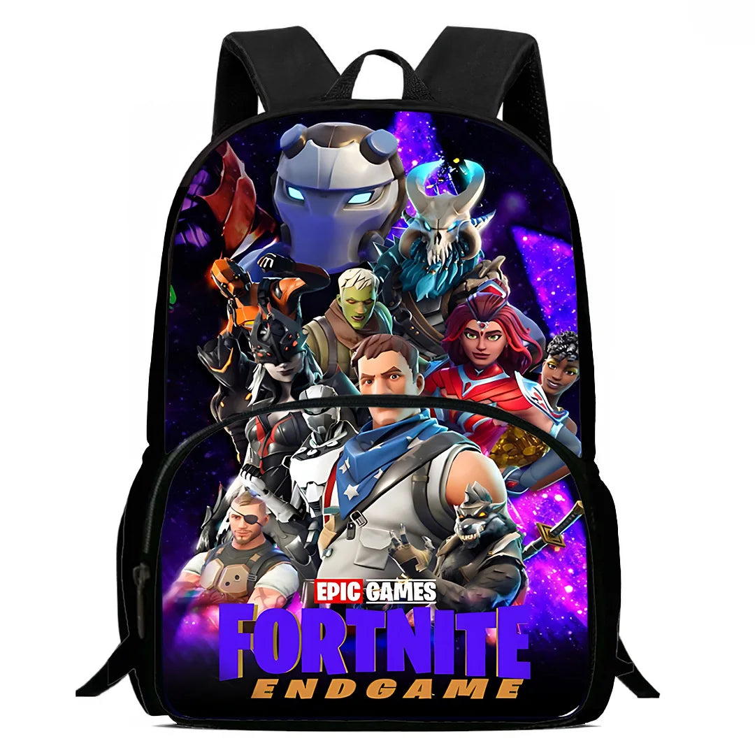Kinderrucksäcke mit angesagtem Game-Design, Umhängetasche und Federmäppchen F-FortniteS, Schulrucksäcke mit großem Fassungsvermögen für Jungen und Mädchen, ideales Geschenk