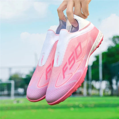 Nouvelles chaussures de football pour hommes, chaussures de football respirantes à haute cheville, ultralégères, antidérapantes, chaussures de sport de haute qualité, pour match en plein air