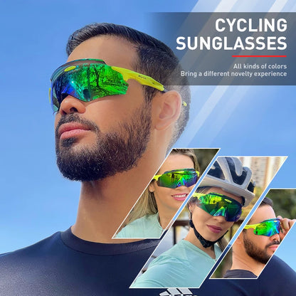 Scvcn Cykelsolglasögon för män Utomhussport Löparsolglasögon Dam MTB Cykelglasögon Landsvägscykling Fiske Vandring Glasögon