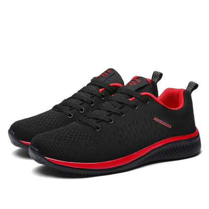 Gebreide hardloop- en wandelschoenen voor heren en dames, casual sneakers, ademende sportschoenen voor hardlopen, fitness en outdoor, lichtgewicht, maat 38-47