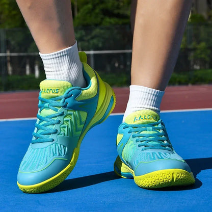 High-quality Badminton Trainers for Men and Women Blue Athletic Shoes with Anti-Slip Sole for Indoor and Outdoor Sports