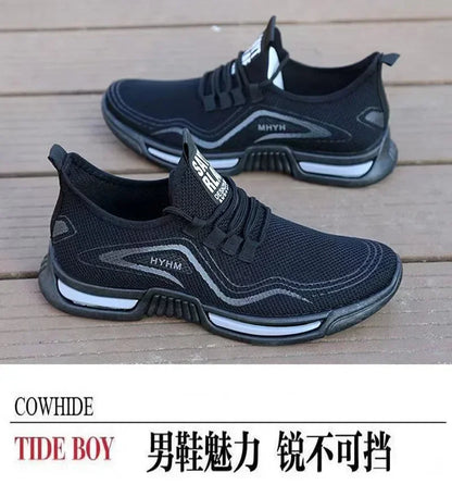 Men Shoes Slip-On Fashion Sneakers Male Sport Running Shoes Breathable Gym Training Walking Tennis Shoes Non-Slip Workout Flats