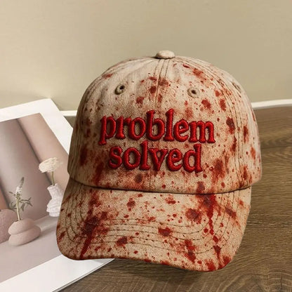 Bloody Baseball Caps for Halloween Parties Women Men Adult Unisex Cap Halloween Horror Bloody Hat Party Caps Funny Bloody Hats