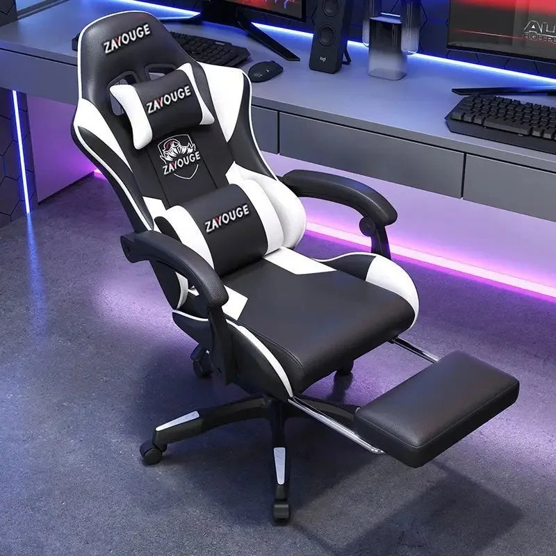Ergonomická herní židle pro home office, dlouhé hodiny a streamery, nastavitelná, polohovatelná, lehká a odolná