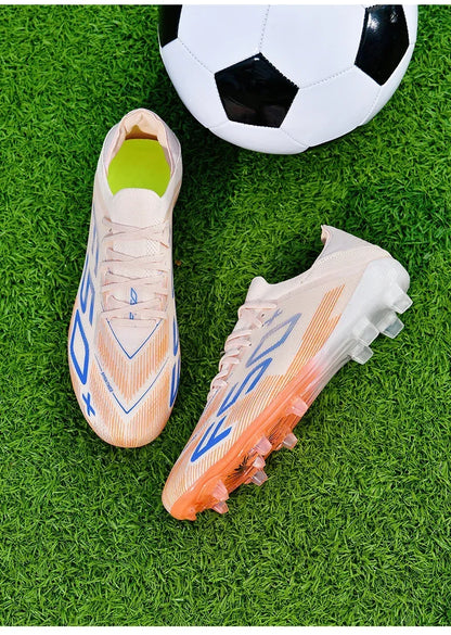 Nouvelles chaussures de football pour hommes, chaussures de match, crampons pour terrain en gazon, baskets de haute qualité, chaussures de futsal pour intérieur, chaussures montantes antidérapantes pour extérieur, meilleu