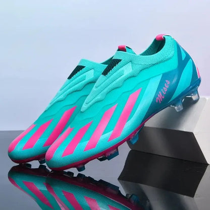 New Men Soccer Shoes Cleats Outdoor Sport Training Breathable Football Boots Long Spikes FG Boys Non Slip Match Comfortable