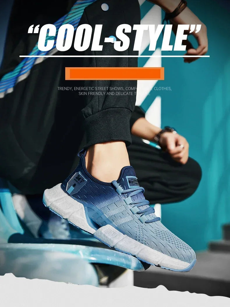 New Fashion Runnning Sport Shoes Men Sneakers Lightweight Breathable Mesh Comfortable Men's Casual Shoes Outdoor Jogging Zapatos
