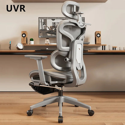 UVR Gaming Computer Chair Sedentary Comfort Breathable Mesh Staff Chair Ergonomic Design Armrests Backrest Stool Office Chair