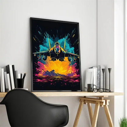 Pop-Neon-Poster mit Videospiel-Charakter, Gamepad, Kopfhörern, Fußball und Basketball – Leinwanddruck, Wandkunst-Dekor für das Gaming-Zimmer