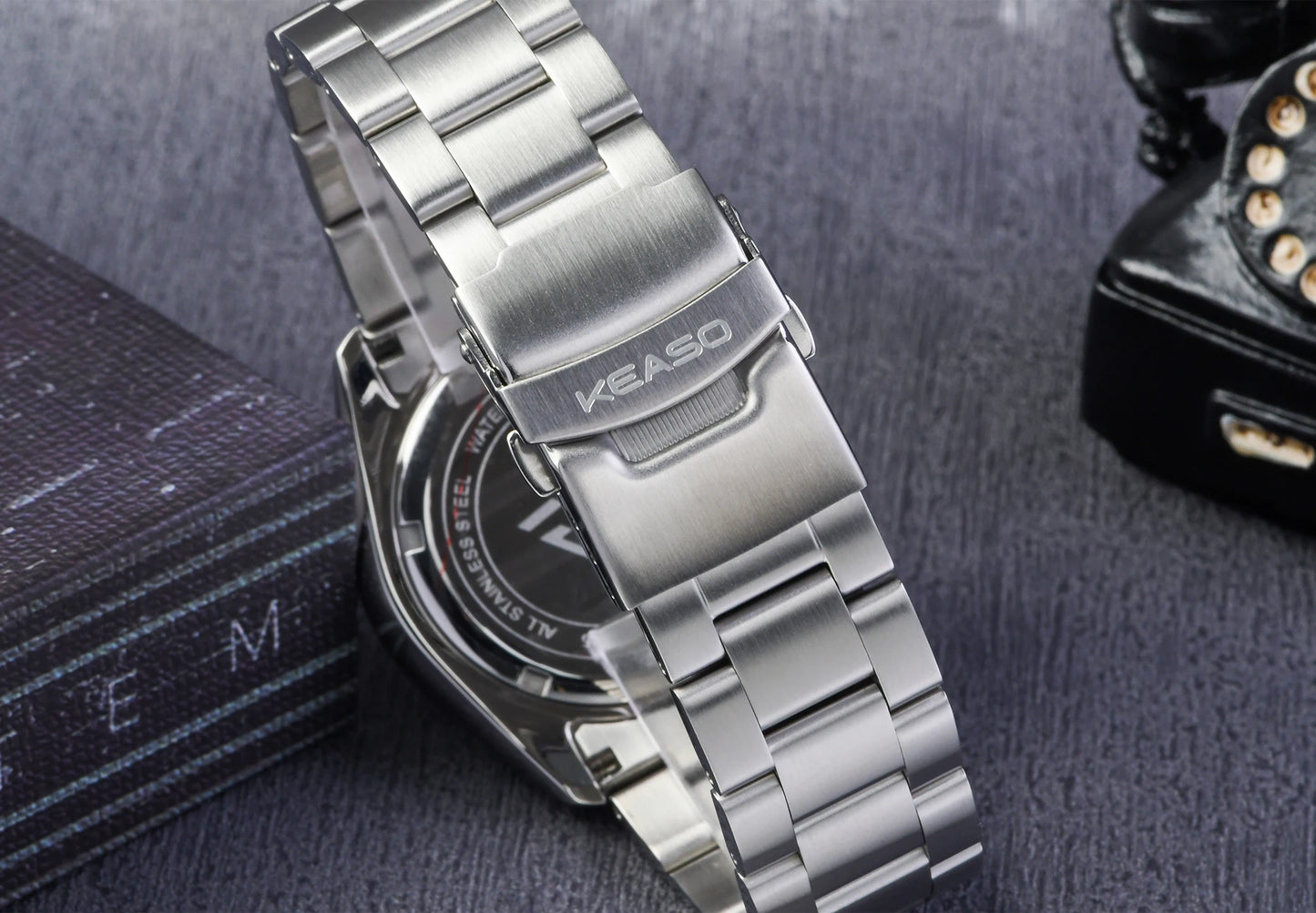 KEASO Top Men Dive Watch C3 Super Luminous 316L Solid Steel 20Bar Waterproof Sapphire Mirror MIYOTA 2035 Quartz Movement Watch
