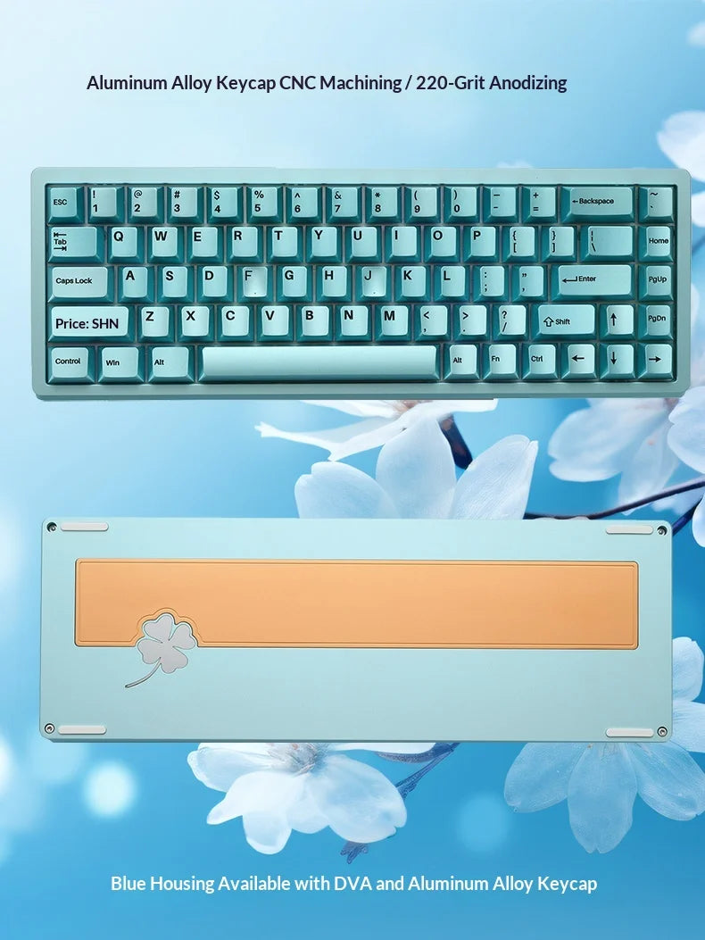 New Everglide AE68Pro Siren Magnetic Axis Gaming Keyboard Original Double Lamp Position RT0.001MM/ADC Direct Connection Keyboard