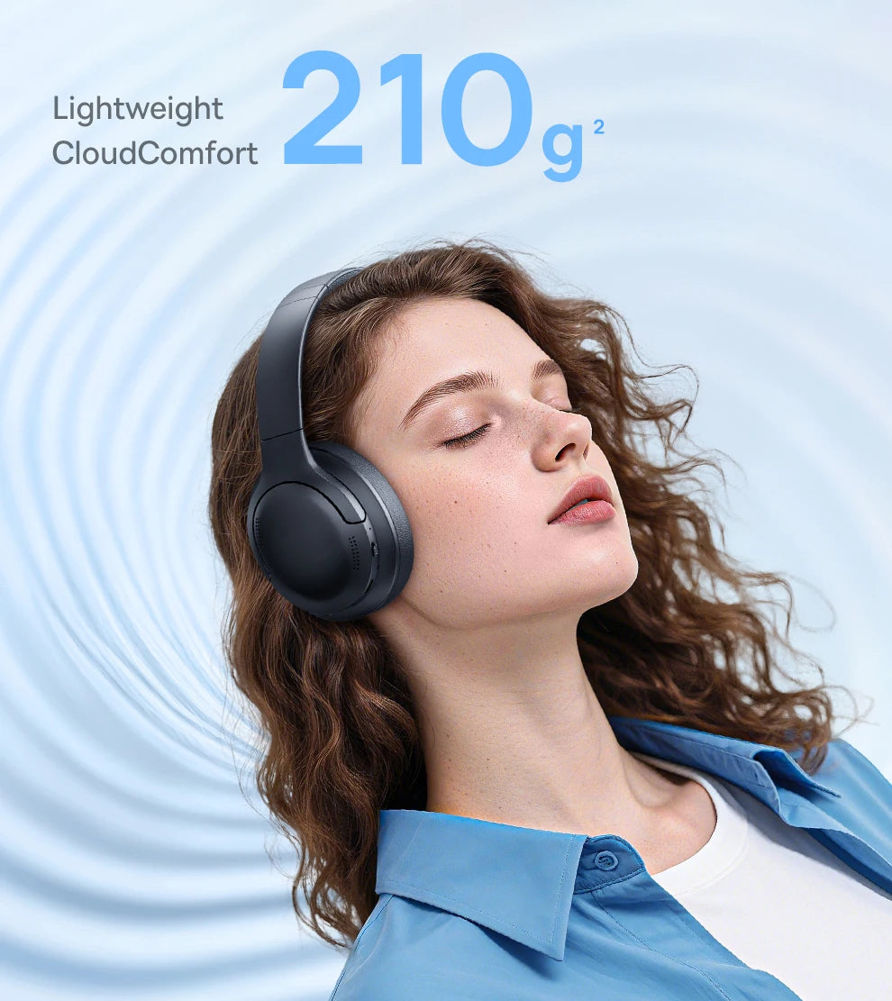 Baseus Wireless Headphones Bluetooth 5.3 HIFI Level Earphone 40mm Driver Foldable Over Ear Headsets 70H Playtime Spatial Audio