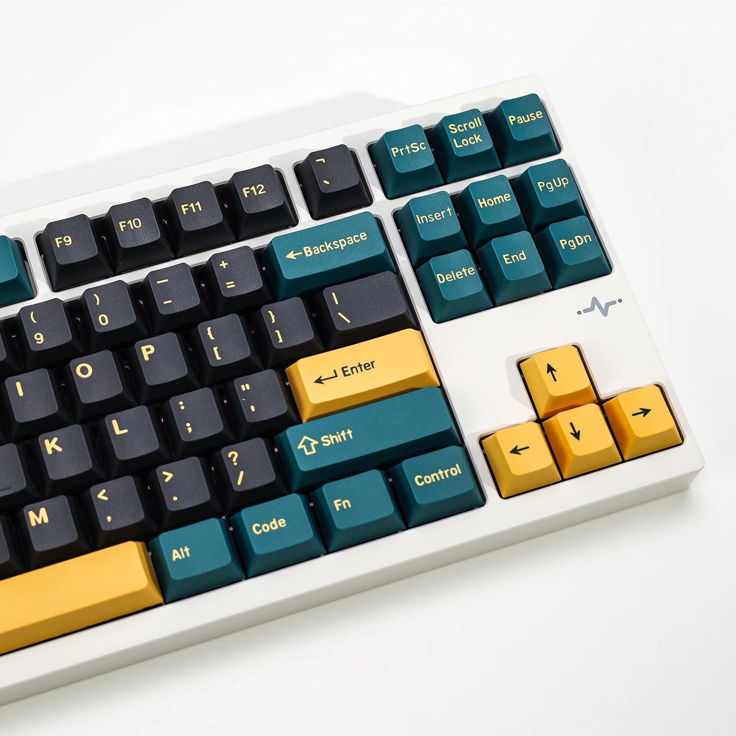 KBDiy GMK MarrsGreen Tastenkappen Retro PBT ISO Double-Shot Cherry-Profil Tastenkappen für MX-Switches Mechanische Gaming-Tastatur-Tastenkappen