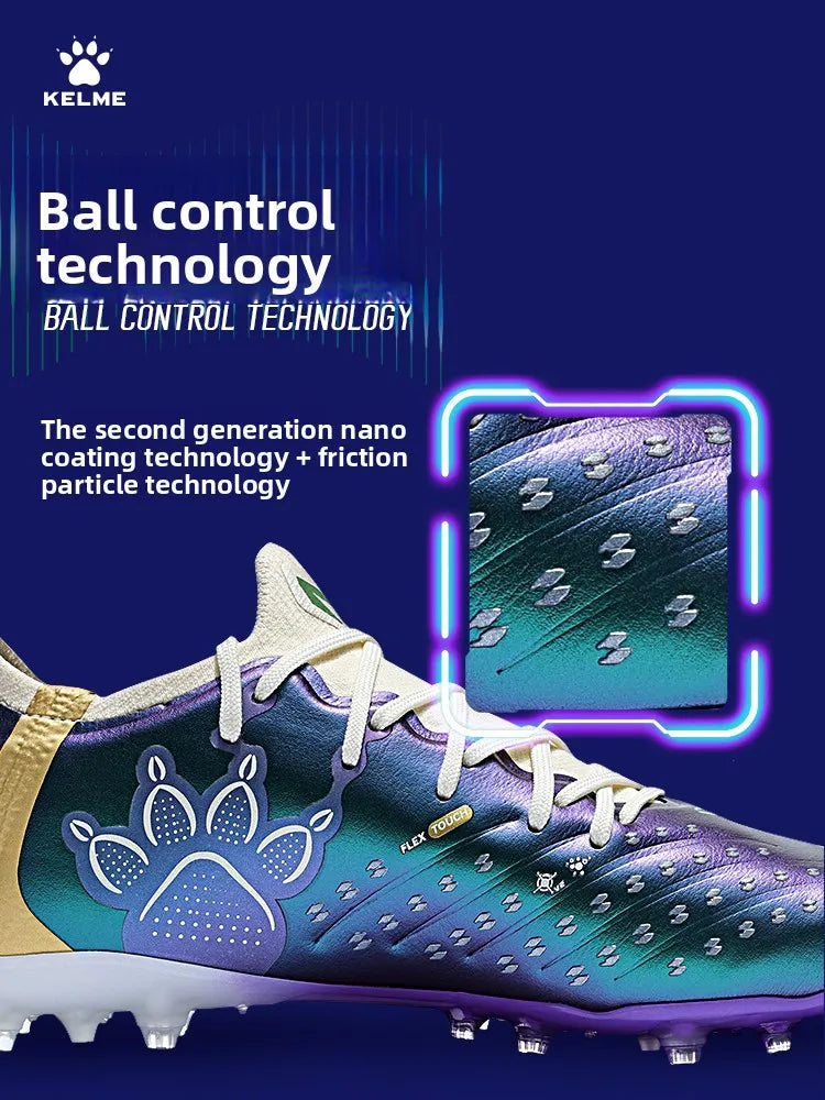 Zapatillas de fútbol para adulto Kelme MG con tacos cortos, botas de entrenamiento para hombre, calzado de fútbol profesional para competición en césped