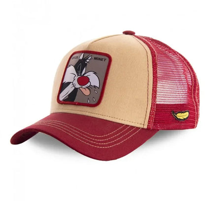 Casquette unisexe anime/dessin animé avec écusson brodé, casquette de baseball, casquette de camionneur, casquettes en maille, chapeau de soleil