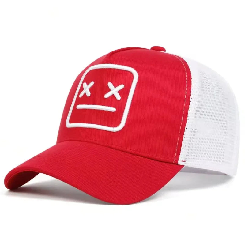 Casquettes de baseball unisexes XX brodées, à filet, ajustables, décontractées, pour le printemps et l’été, avec protection solaire