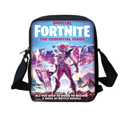 Mochila escolar infantil con bolso de hombro y estuches para lápices, bolsas escolares con diseño de juego popular F-FortniteS para niños y niñas, el mejor regalo