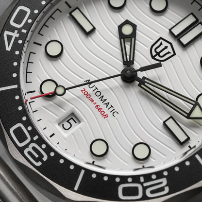 Watchdives WD007 V2 39mm Titanium Dive Watch PT5000 Automatic Movement Luminous 200m Waterproof Domed Bubble Sapphire Watches