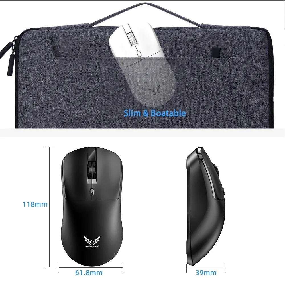 Wireless Mouse 2.4G Ergonomic Gaming Mouse Mouse Rechargeable 800/1200/1600DPI Mice for E-Sports Office Desktop Computers Laptop