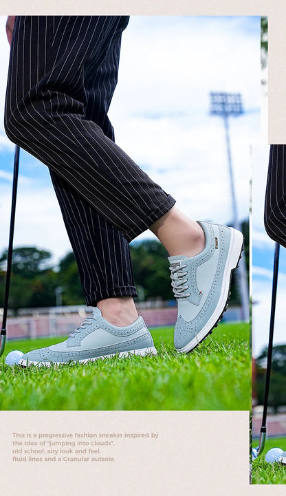 Profesionální pánské golfové boty z vysoce kvalitní kůže, prodyšná sportovní obuv na golfové soutěže a trénink, boty ve větších velikostech 39-47#