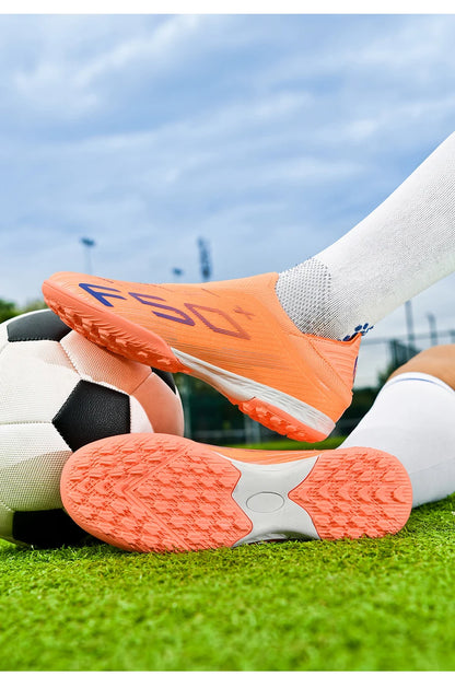 New Men Football Boots Match Cleats High-quality Futsal Indoor Sneakers Non-Slip Grass Soccer Shoes Hot-selling High-top Outdoor