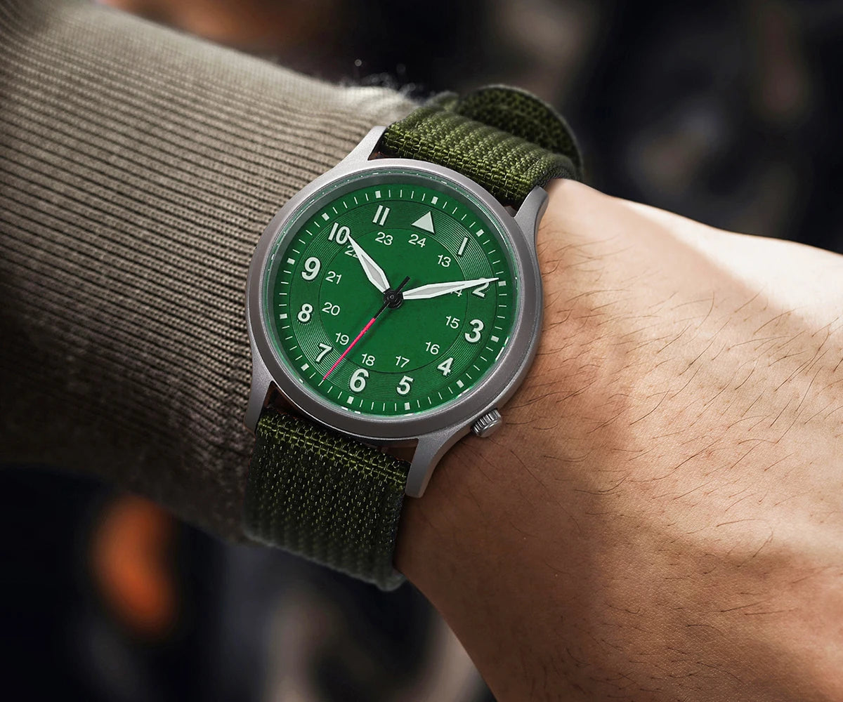 BERNY Full Titanium Watches for Men Quartz Men's Watch Lightweight Sapphire Super Luminous VH31 Sport Field Wristwatches