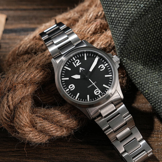 MILITADO ML18 36mm  Watch VH31 Sweep second Quartz Movement 316L Steel Sapphire BGW9 Lume 100M Waterproof Men's Wristwatch