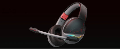 Casque de jeu sans fil double NUBWO G08 avec micro, Bluetooth 5.3 sans fil 2,4 GHz, haut-parleurs 50 mm, éclairage RGB léger pour PS5, PS4