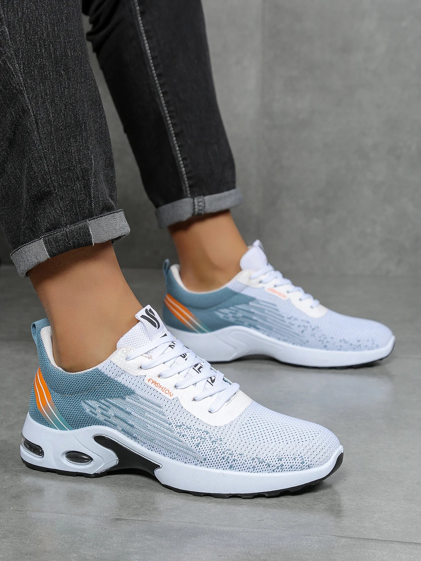 Zapatos para hombre, calzado casual para hombre, malla transpirable, amortiguación de aire, suela suave, zapatillas deportivas modernas con bloques de color