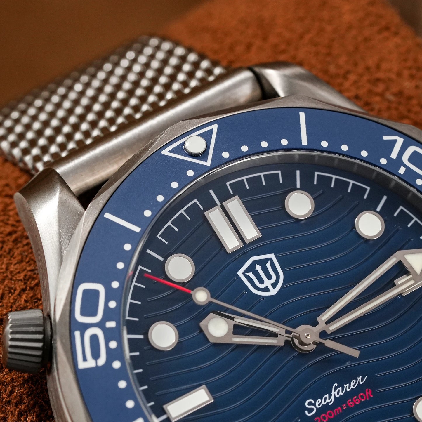 Watchdives 42mm Titanium Dive Watch NTTD VH31 Sweep Second Quartz Movement 200m Waterproof Super Luminous Men Watches