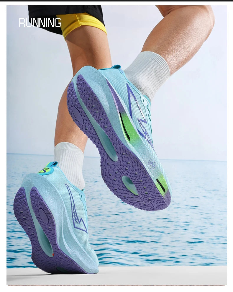 Running Shoes Carbon Board Specialty Marathon Men Sports Breathable Lightweight Women's Comfortable Nonskid Chunta Sneakers