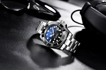 PAGANI DESIGN Men Automatic Mechanical Watch PD1661 8215 Dive Stainless Steel Waterproof Clock Sapphire Reloj Hombre