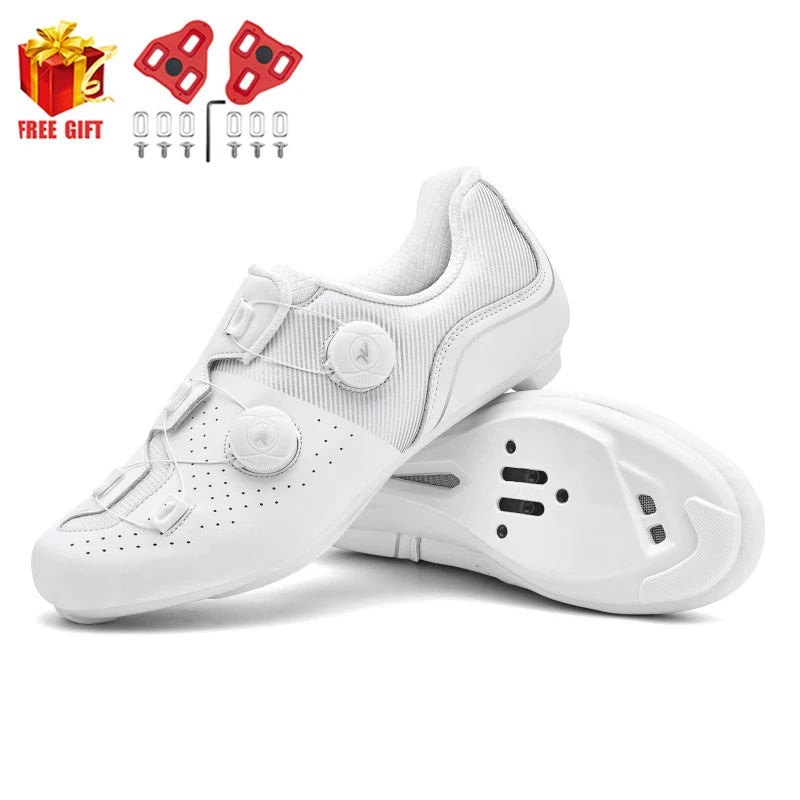 2025 new arrival professional cycling shoes, racing road bike SPD cleat shoes, ultralight self-locking MTB bicycle sneakers unisex