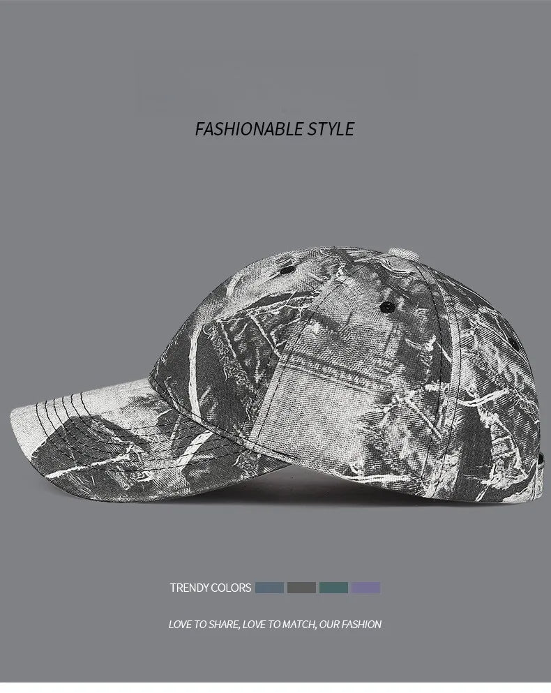 Mode Femmes Hommes Casquette de baseball en coton délavé pour homme et femme, style rétro, toutes saisons, sports de plein air, casquette snapback pour femmes et hommes