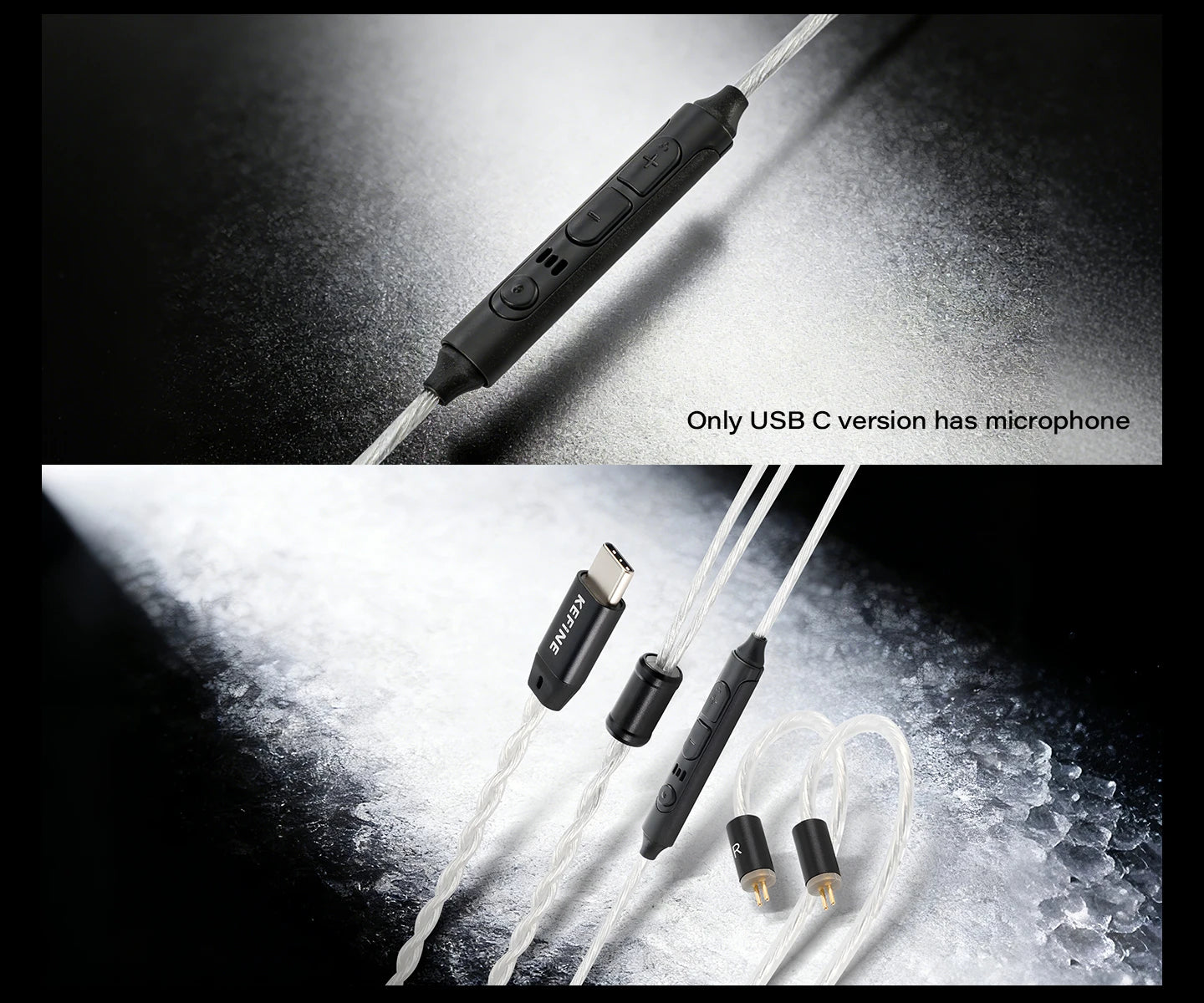 Angelears Kefine Klean SV 10mm DLC Diaphragm Dynamic Driver IEMs Hi-Fi In-ear Earphone with Nozzles and SPC Cable