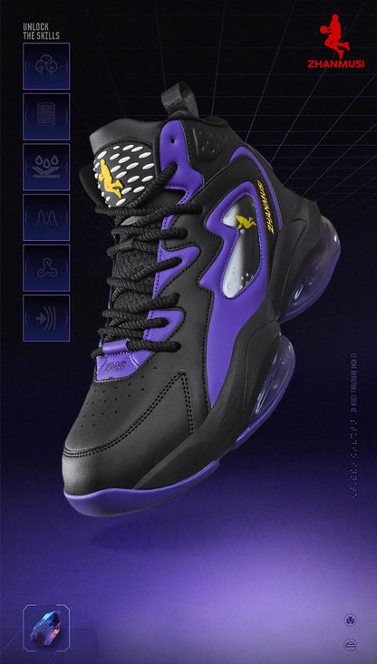 Chaussures de basket-ball pour hommes, respirantes, avec amorti, antidérapantes, résistantes à l'usure, chaussures de course, chaussures de sport pour la salle de sport, baskets de basket-ball pour hommes.