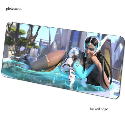 Herní podložka pod myš Overwatch s HD potiskem, 900x400x3mm, podložka na počítačový stůl pro hráče, cenově dostupná PC podložka pod myš pro notebook