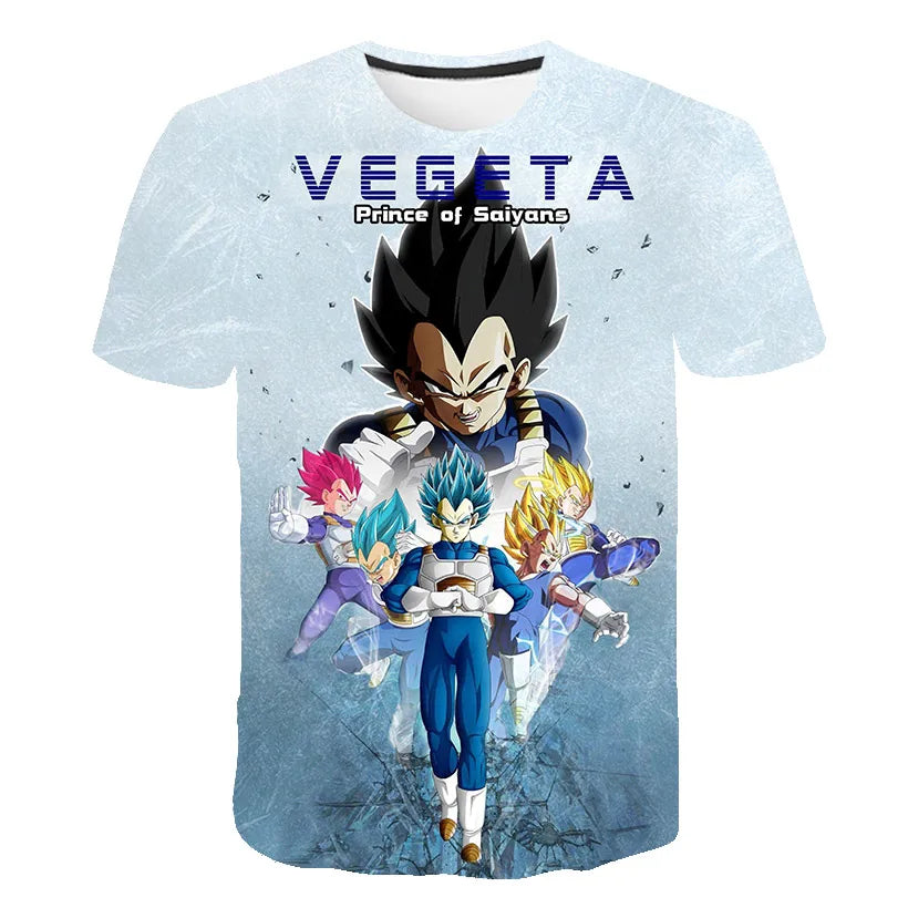 Men's T-shirts Dragon Ball Z T-shirt Boys Clothes Children's Clothing Summer Short Sleeve Kids Cartoon Tee Tops Baby Boy T Shirt