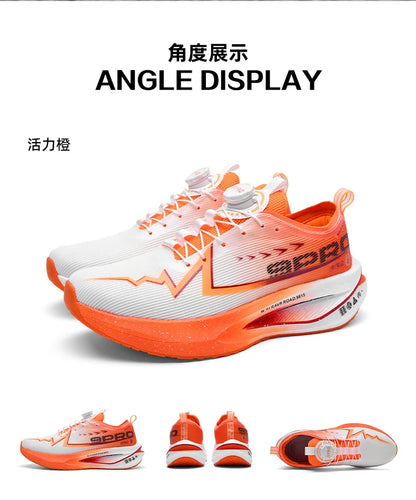 Men Running Shoes Carbon Board Speciality Sports Breathable Lightweight Women's Comfortable Athletic Nonskid Marathon Sneakers