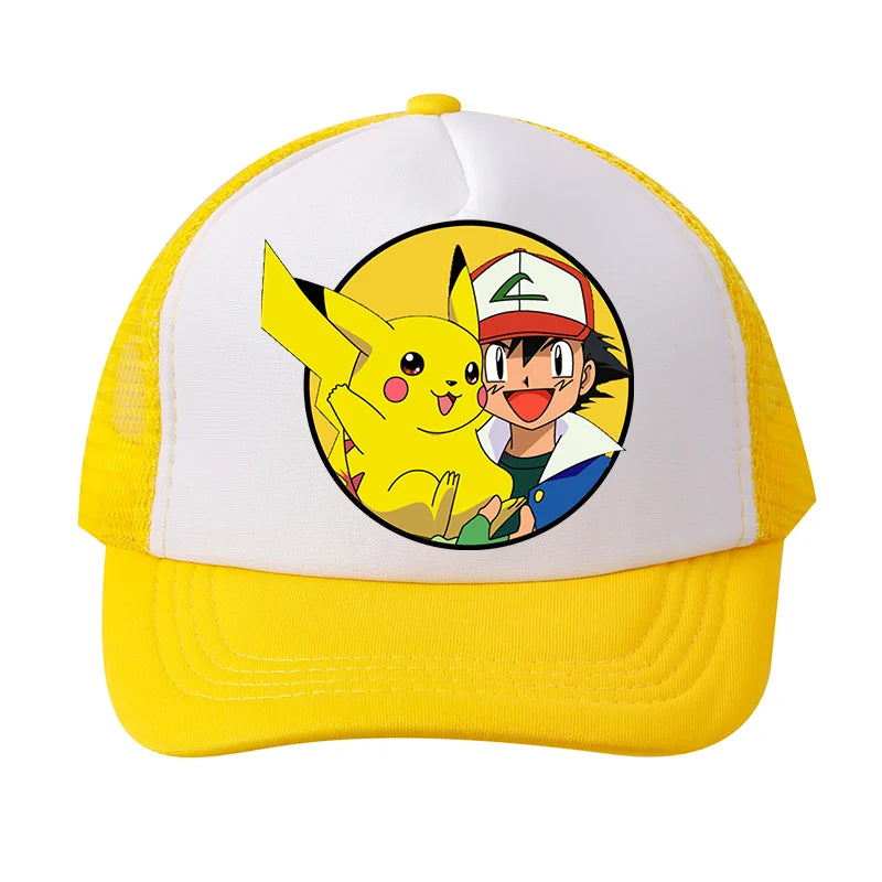 Pokémonová baseballová čepice Pikachu Charizard Gengar kreslená postavička čepice s kšiltem pro děti i dospělé letní outdoorová sportovní čepice pro chlapce ležérní módní čepice dárek
