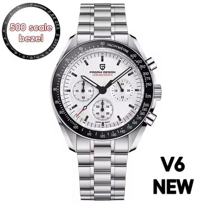 PAGANI DESIGN 2026 New Moon Watch For Men Quartz Multifunction Chronograph Sports Mens Watches Top Brand Luxury Sapphire Mirror