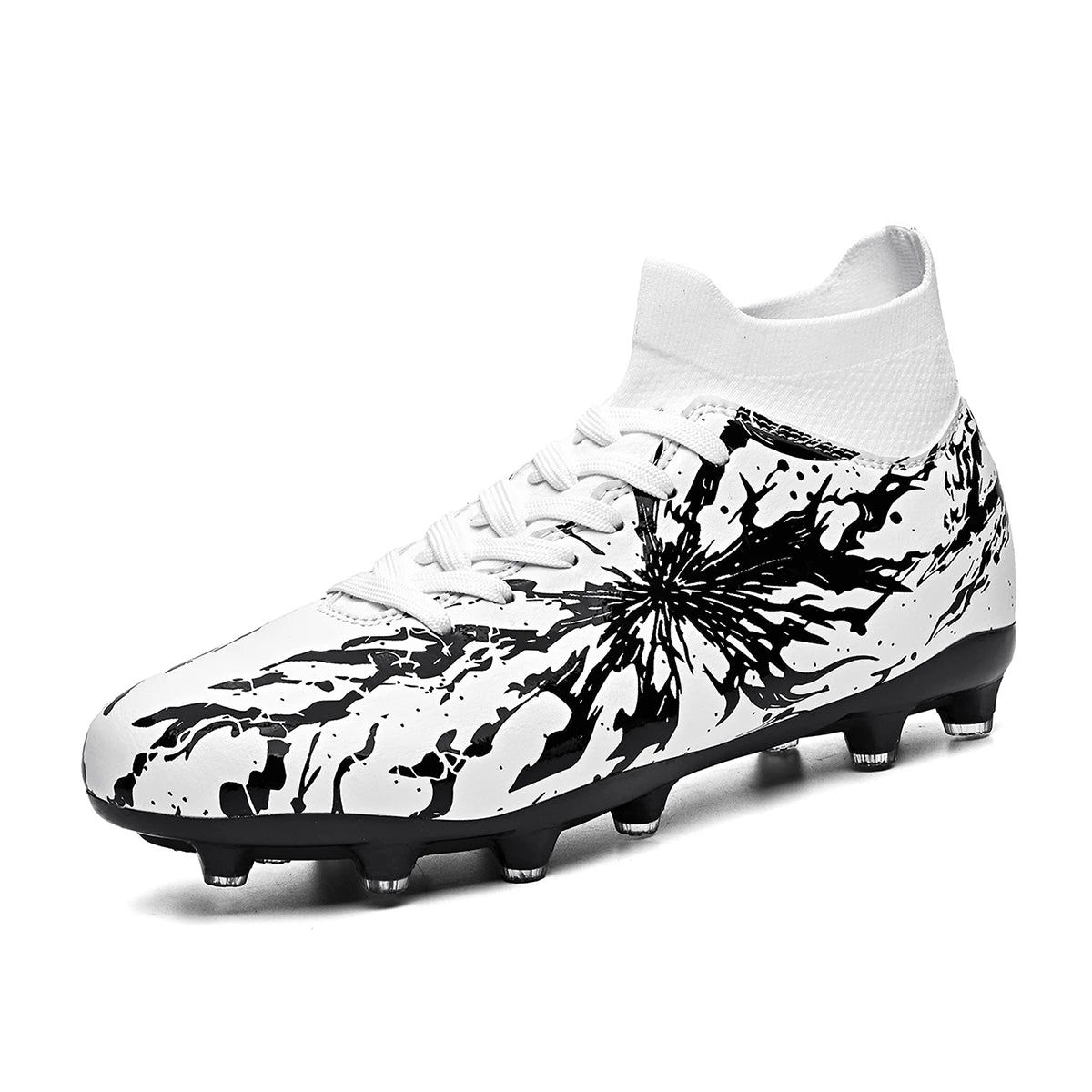 Chaussures de football ultra légères AG FG, tissu PU anti-transpiration, semelle TPU résistante à l'usure, ajustement confortable, unisexe, baskets d'entraînement sur herbe naturelle