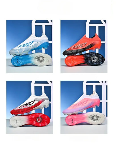 Chaussures de football respirantes AG pour hommes et femmes, chaussures de football professionnelles antidérapantes, chaussures de sport d'extérieur, crampons d'entraînement