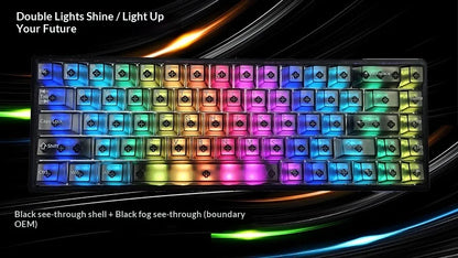 New Everglide AE68Pro Siren Magnetic Axis Gaming Keyboard Original Double Lamp Position RT0.001MM/ADC Direct Connection Keyboard