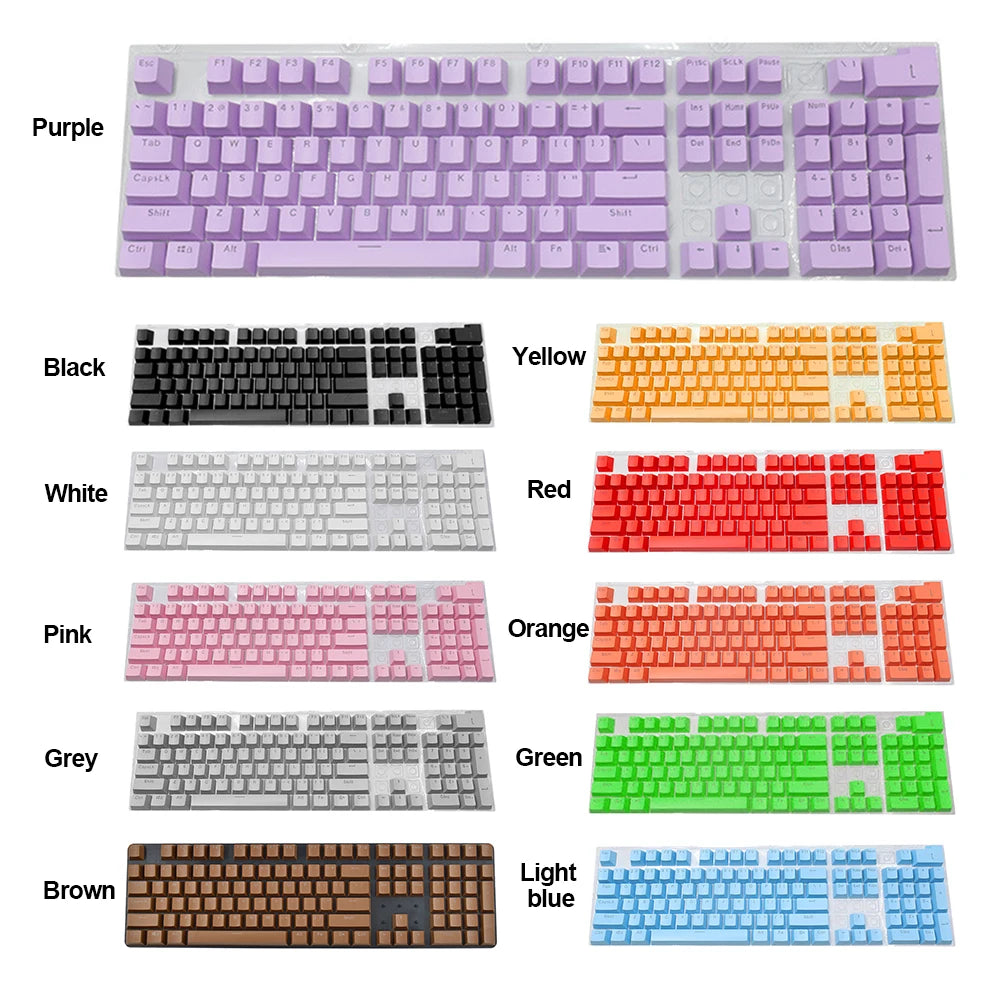 104pcs Bakclit Mechanical Keyboard Key Cap Laptop Notebook Keycap Replacements