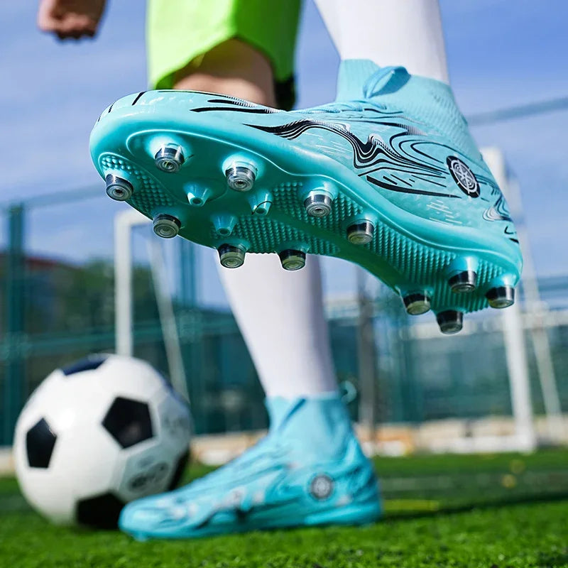 Crampons de Football pour hommes, chaussures d'entraînement sur gazon en salle, antidérapantes, TF/AG, bottes de terrain de Football confortables pour enfants